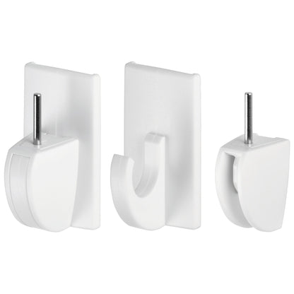 tesa Powerstrips Vario-Gardinenhaken weiß