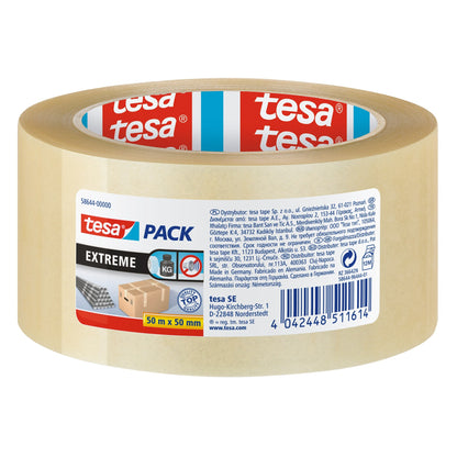 Ruban d'emballage Tesapack Ultra Strong, transparent, 50 m x 50 mm