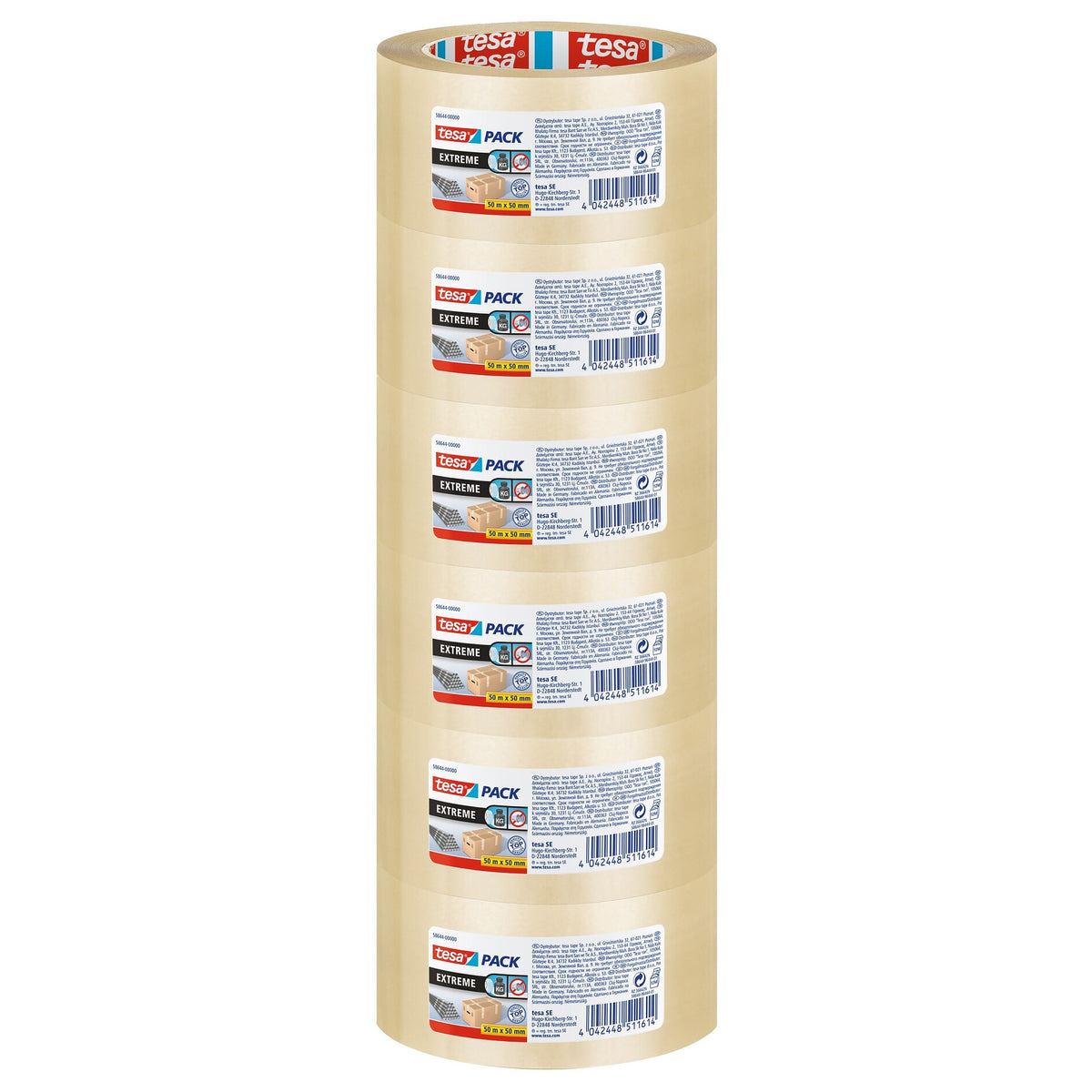Ruban d'emballage Tesapack Ultra Strong, transparent, 50 m x 50 mm