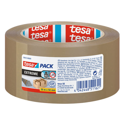 Ruban d'emballage Tesapack Ultra Strong, marron, 50 m x 50 mm