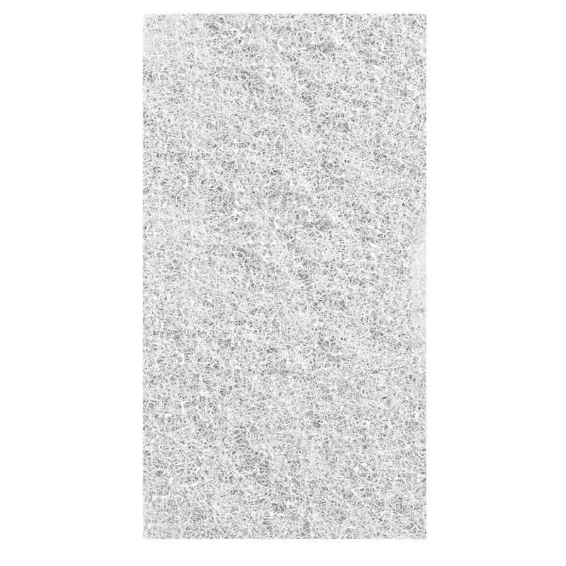 Le Twister Handpad 2 pièces de Diversey Deutschland GmbH & Co. OHG est un pad en maille rectangulaire blanc et fibreux avec un motif aléatoire en forme de filet et une texture fine et aérée ; son design compact se détache du simple fond blanc.