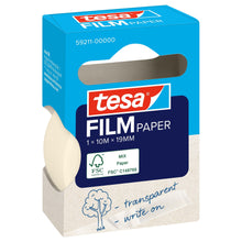 tesafilm PAPER, transparent, dans une boîte pliante suspendue, 10 m x 19 mm