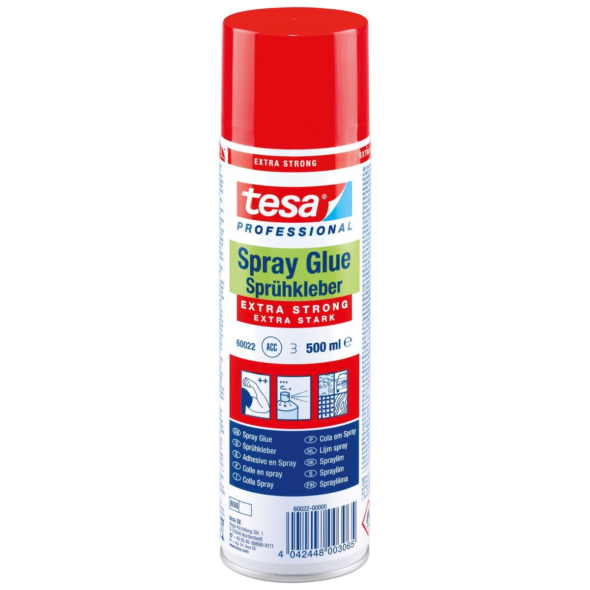 Colle en spray tesa EXTRA STARK, 500 ml