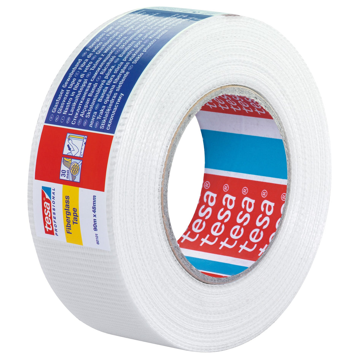 tesa Professional 60101 Glasfaser-Gewebeband 90 m x 48 mm