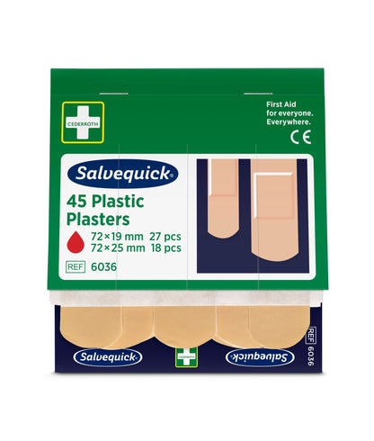 Pansements en plastique, 45 pièces/recharge  | Boîte (45 pièces)