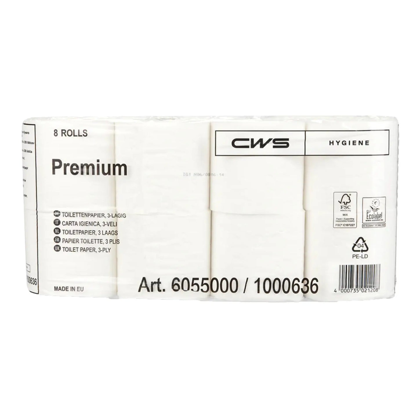 Papier toilette CWS Supersoft | Carton (64 rouleaux)