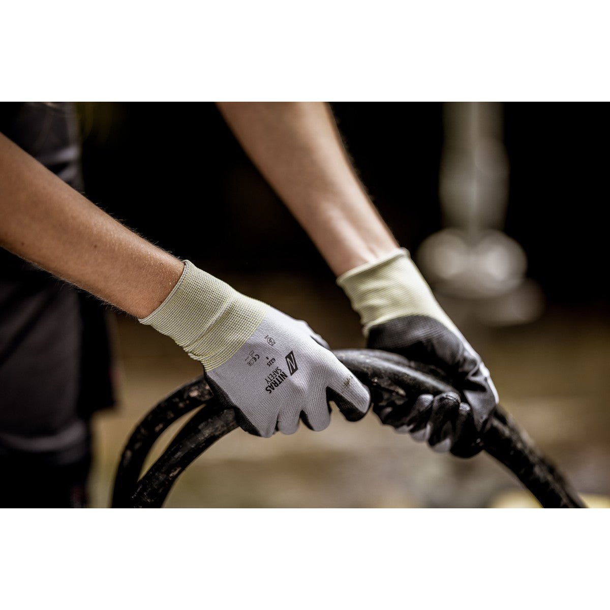 Gants de montage NITRAS, gris/noir