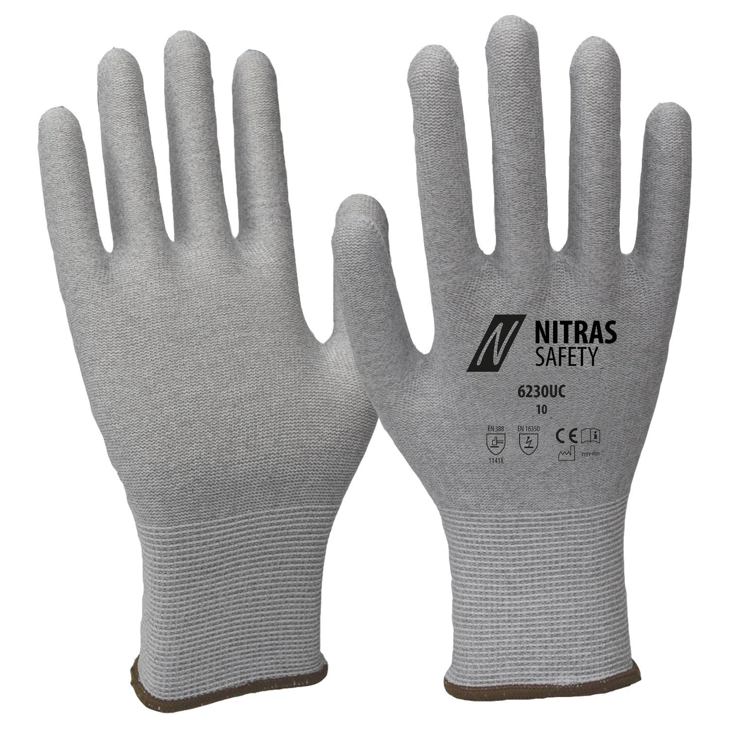 Gants antistatiques NITRAS, gris