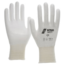 Gants de protection contre les coupures NITRAS, blancs