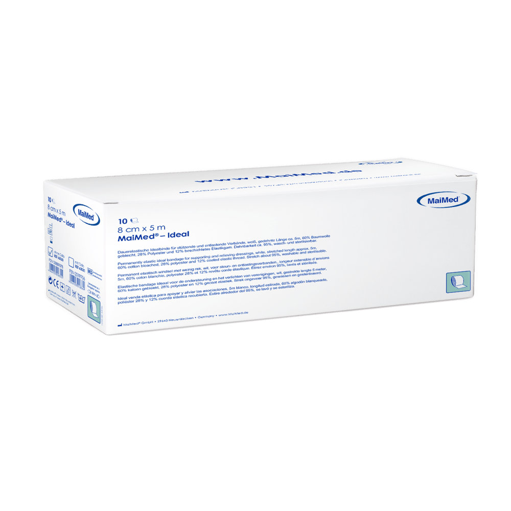 MaiMed-Ideal, sans violoncelle, bandages blancs à élasticité permanente