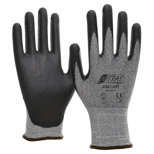 NITRAS CUT B, gants de protection contre les coupures, gris / noir