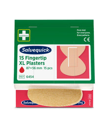 Pansements textiles Xl pour le bout des doigts, 15 pièces par recharge  | Boîte (15 pièces)