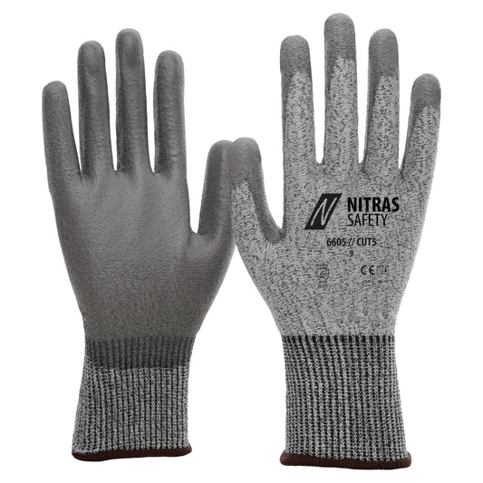 NITRAS CUT D, gants de protection contre les coupures, gris / gris