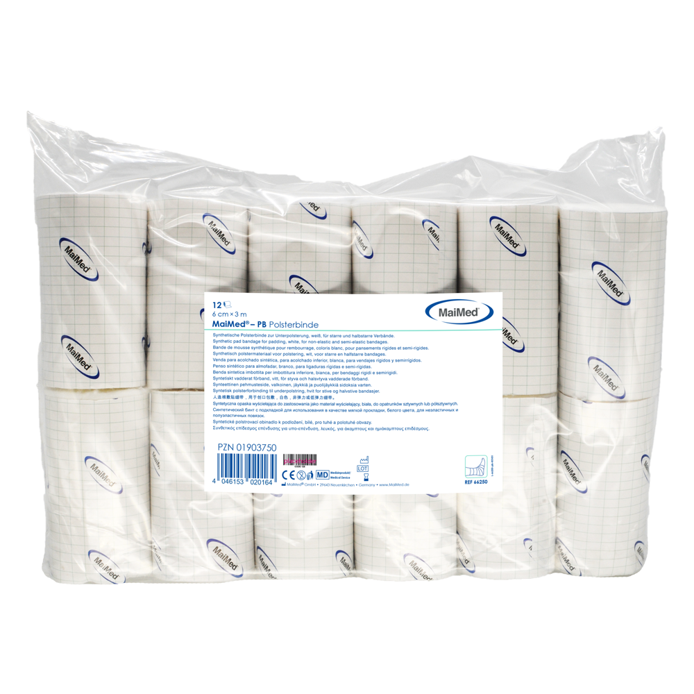 MaiMed-PB Bandage de rembourrage synthétique de 12 pièces/sac en polyéthylène