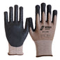 NITRAS STEEL, gants de protection contre les coups de couteau, marron / noir