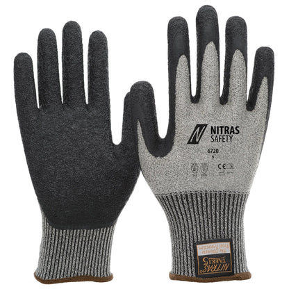 Gants de protection contre les coupures NITRAS TAEKI, gris/noir