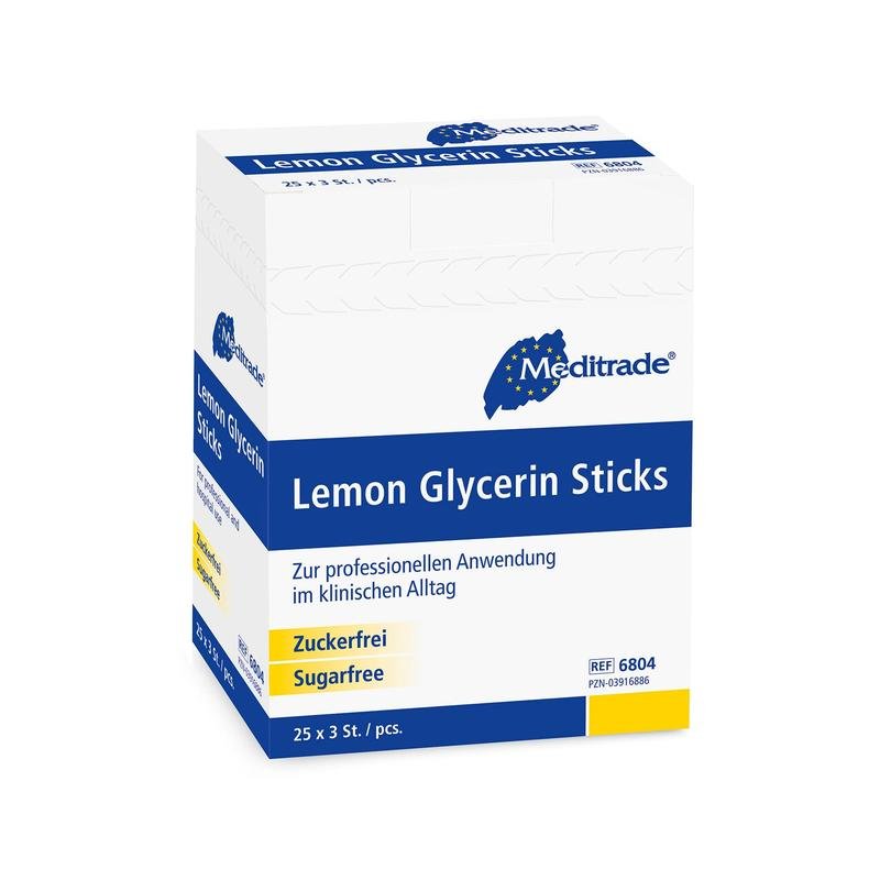 Bâton de glycérine au citron Meditrade | Paquet (25 pièces)
