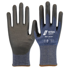 NITRAS 3D CUT F, gants de protection contre les coupures, bleu marine / noir