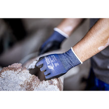 NITRAS 3D CUT F, gants de protection contre les coupures, bleu marine / noir