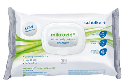 Lingettes désinfectantes Schülke mikrozid® universal p wipes premium - Premium 