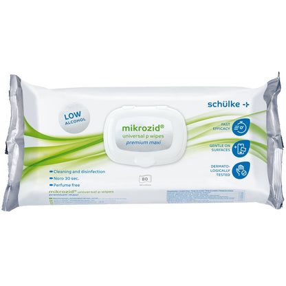 Lingettes désinfectantes Schülke mikrozid® universal p wipes premium - Premium 
