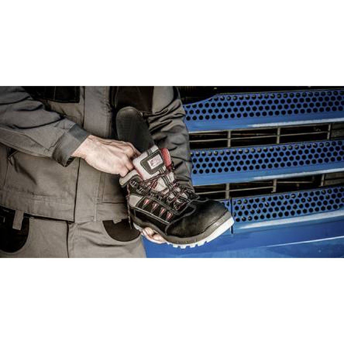 NITRAS COMFORT STEP, semelles intérieures, noir / rouge