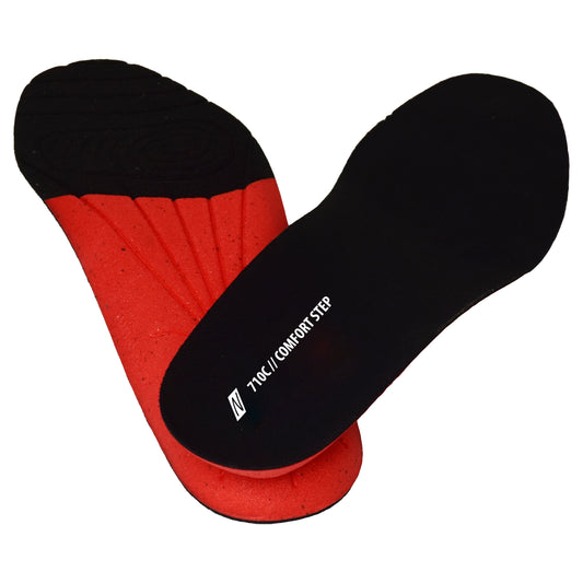 NITRAS COMFORT STEP, semelles intérieures, noir / rouge