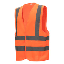 Gilet haute visibilité NITRAS, orange fluo, EN ISO 13688, EN ISO 20471 Polyester : 100 % | Paquet (1 pièce)