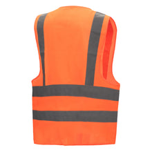Gilet haute visibilité NITRAS, orange fluo, EN ISO 13688, EN ISO 20471 Polyester : 100 % | Paquet (1 pièce)