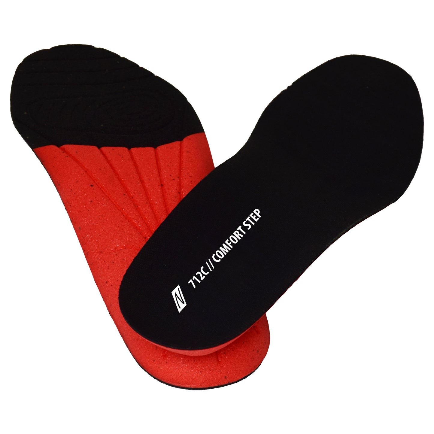 NITRAS COMFORT STEP, semelles intérieures, noir / rouge
