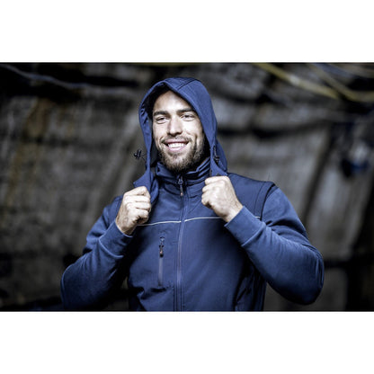 Capuche amovible NITRAS, bleu marine, polyester OEKO-TEX : 94% ; Élasthanne : 6% | Paquet (1 pièce)