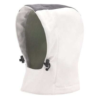 Capuche amovible NITRAS, blanc/gris, polyester OEKO-TEX : 94% ; Élasthanne : 6% | Paquet (1 pièce)