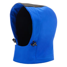 Capuche amovible NITRAS, bleu roi/noir, polyester OEKO-TEX : 94% ; Élasthanne : 6% | Paquet (1 pièce)
