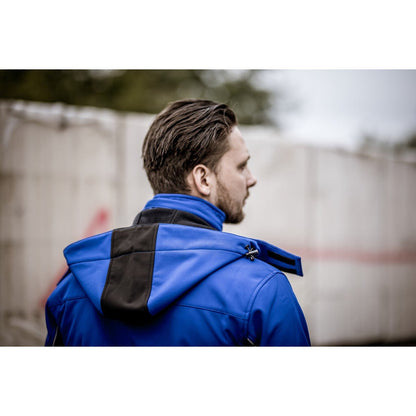 Capuche amovible NITRAS, bleu roi/noir, polyester OEKO-TEX : 94% ; Élasthanne : 6% | Paquet (1 pièce)