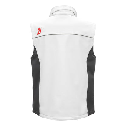 NITRAS MOTION TEX LIGHT, gilet softshell, blanc / gris