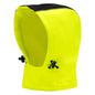 Capuche amovible NITRAS, jaune fluo/noir, polyester OEKO-TEX : 100% | Paquet (1 pièce)