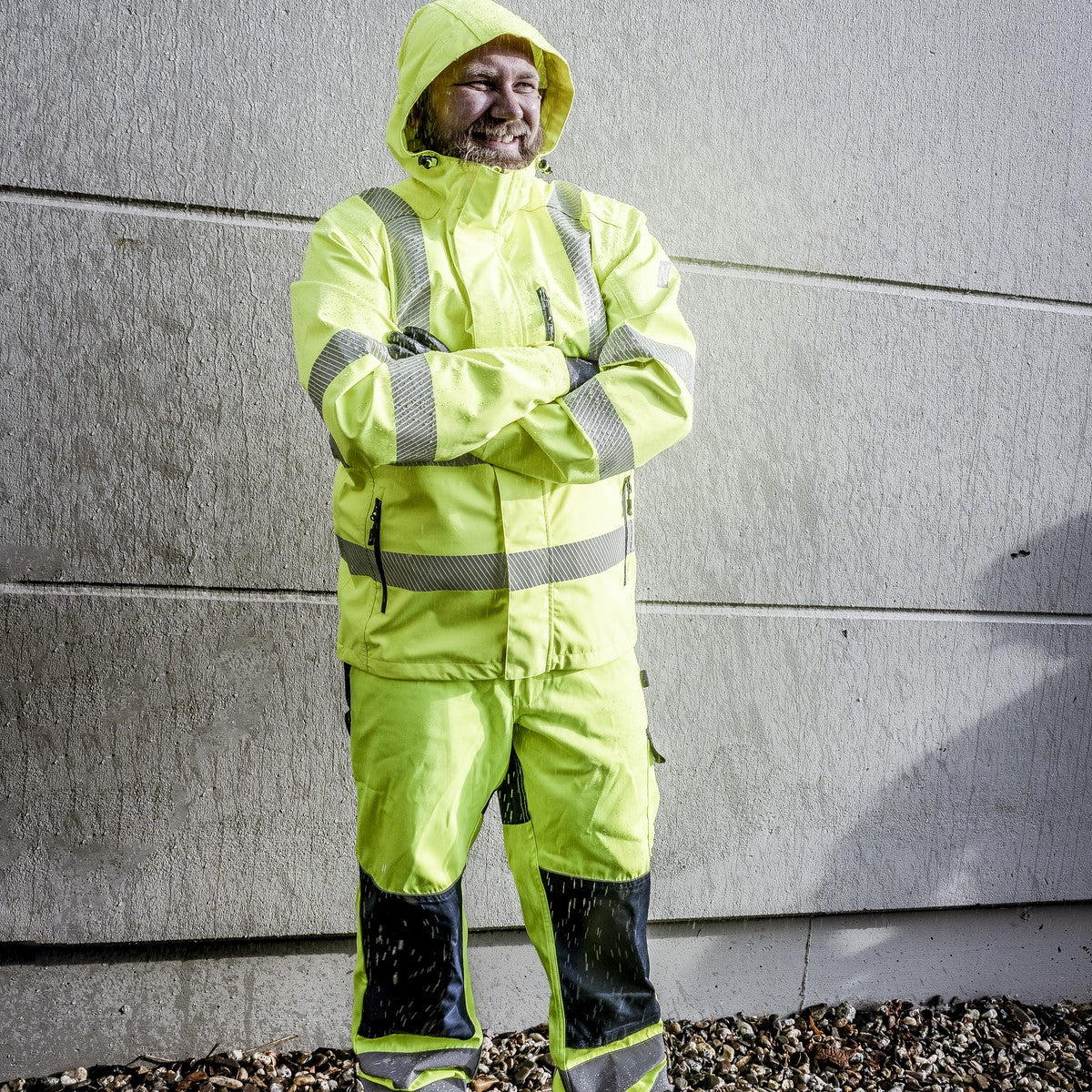 NITRAS MOTION TEX VIZ PLUS, veste de pluie haute visibilité