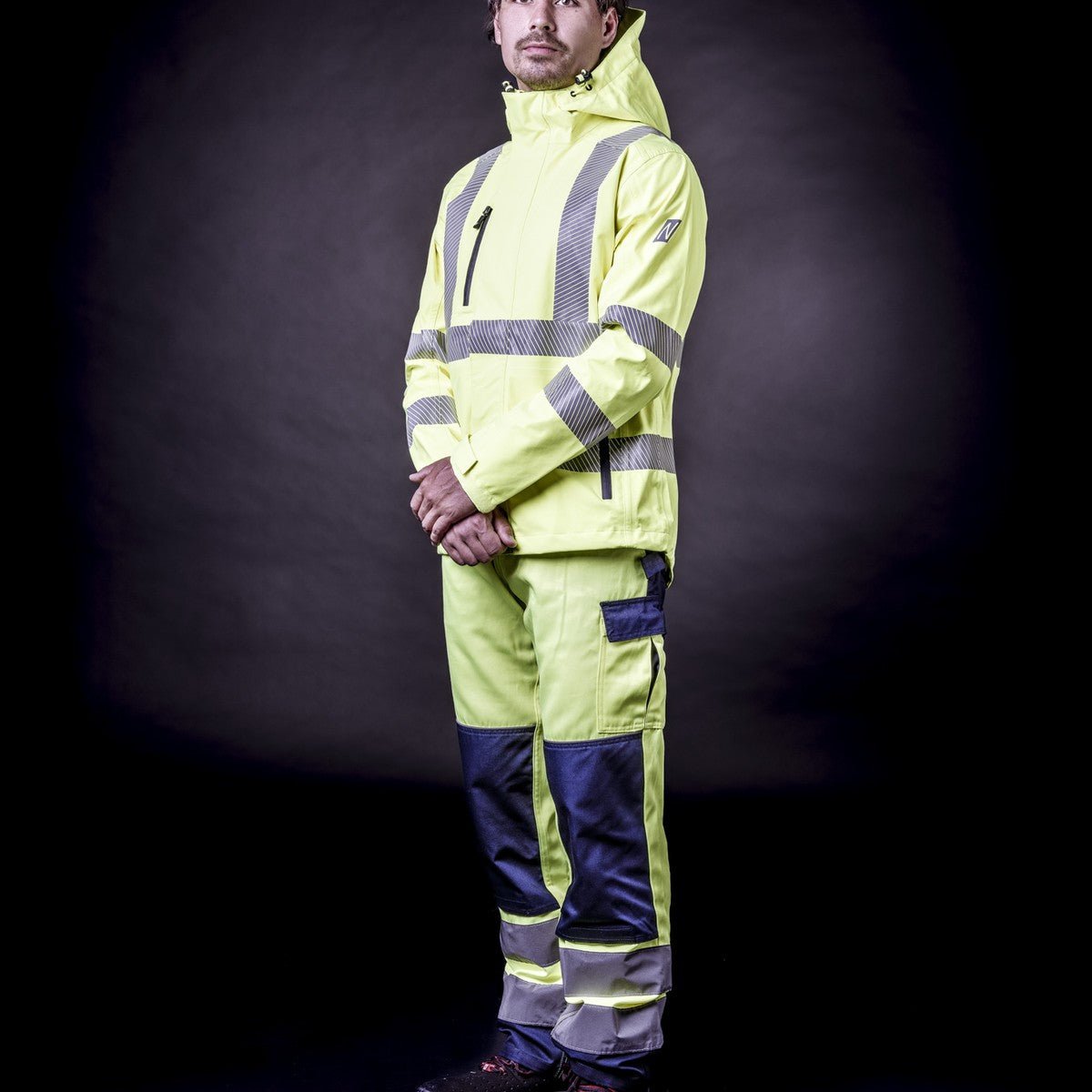 NITRAS MOTION TEX VIZ PLUS, veste de pluie haute visibilité