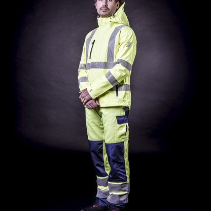 NITRAS MOTION TEX VIZ PLUS, veste de pluie haute visibilité