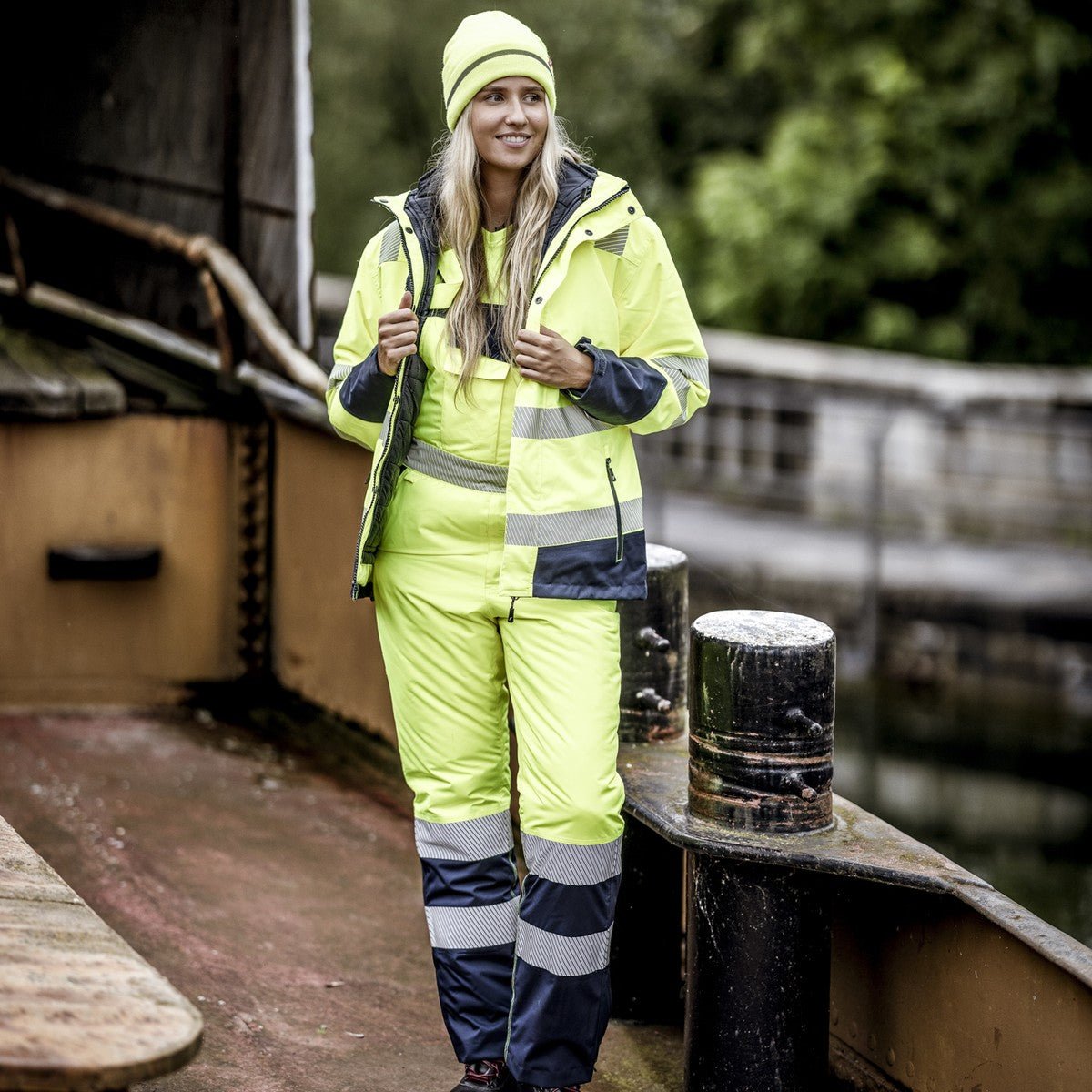 NITRAS MOTION TEX VIZ, pantalon hiver haute visibilité