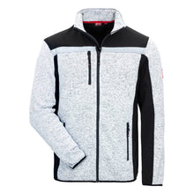 NITRAS MOTION TEX PLUS, veste softshell tricotée, gris clair / noir