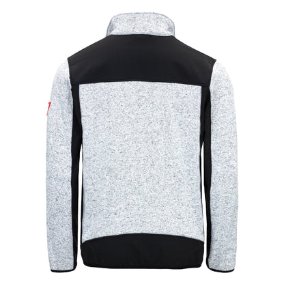 NITRAS MOTION TEX PLUS, veste softshell tricotée, gris clair / noir