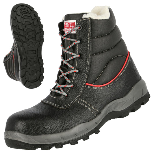 NITRAS STEP MID+ MF W, S3 CI bottes d'hiver de sécurité, mi-hauteur, noir