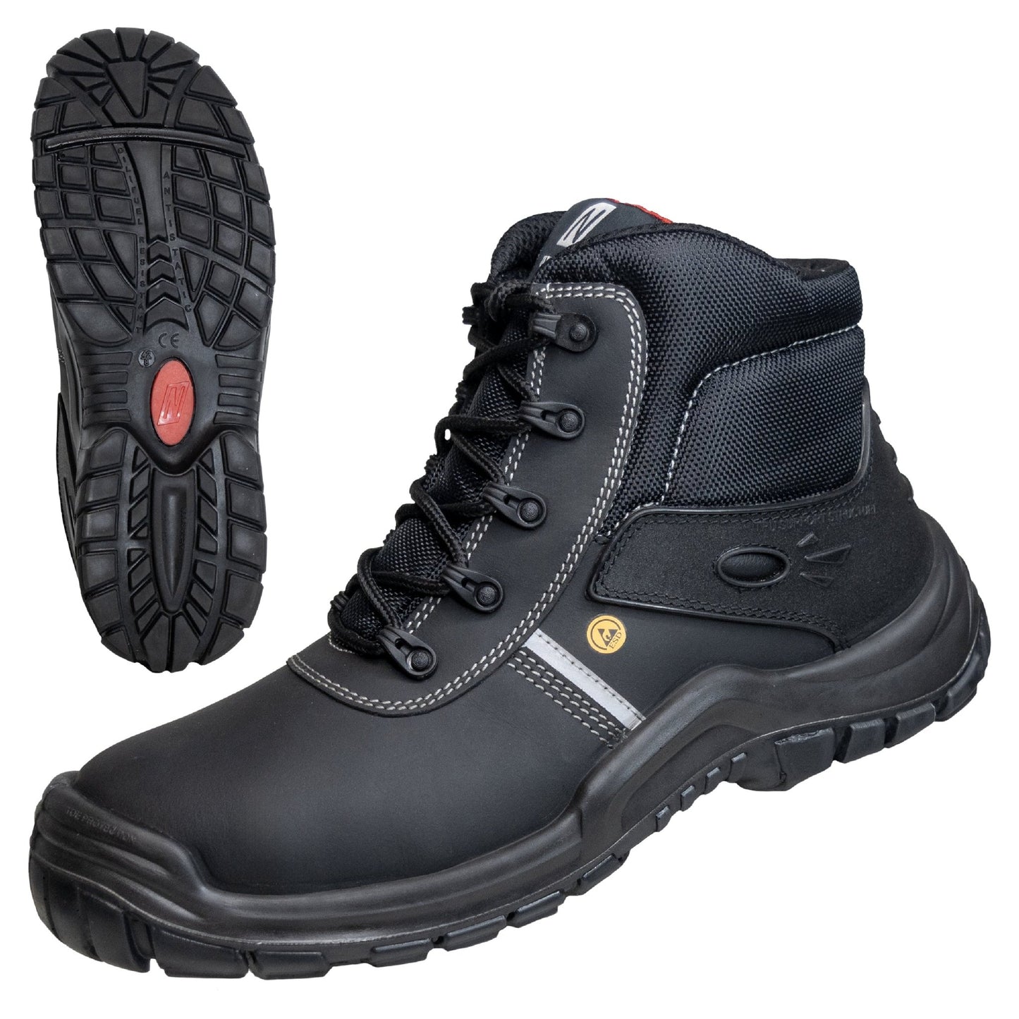 Bottes de sécurité NITRAS UTILITY STEP MID, S3L CI FO SR, noires