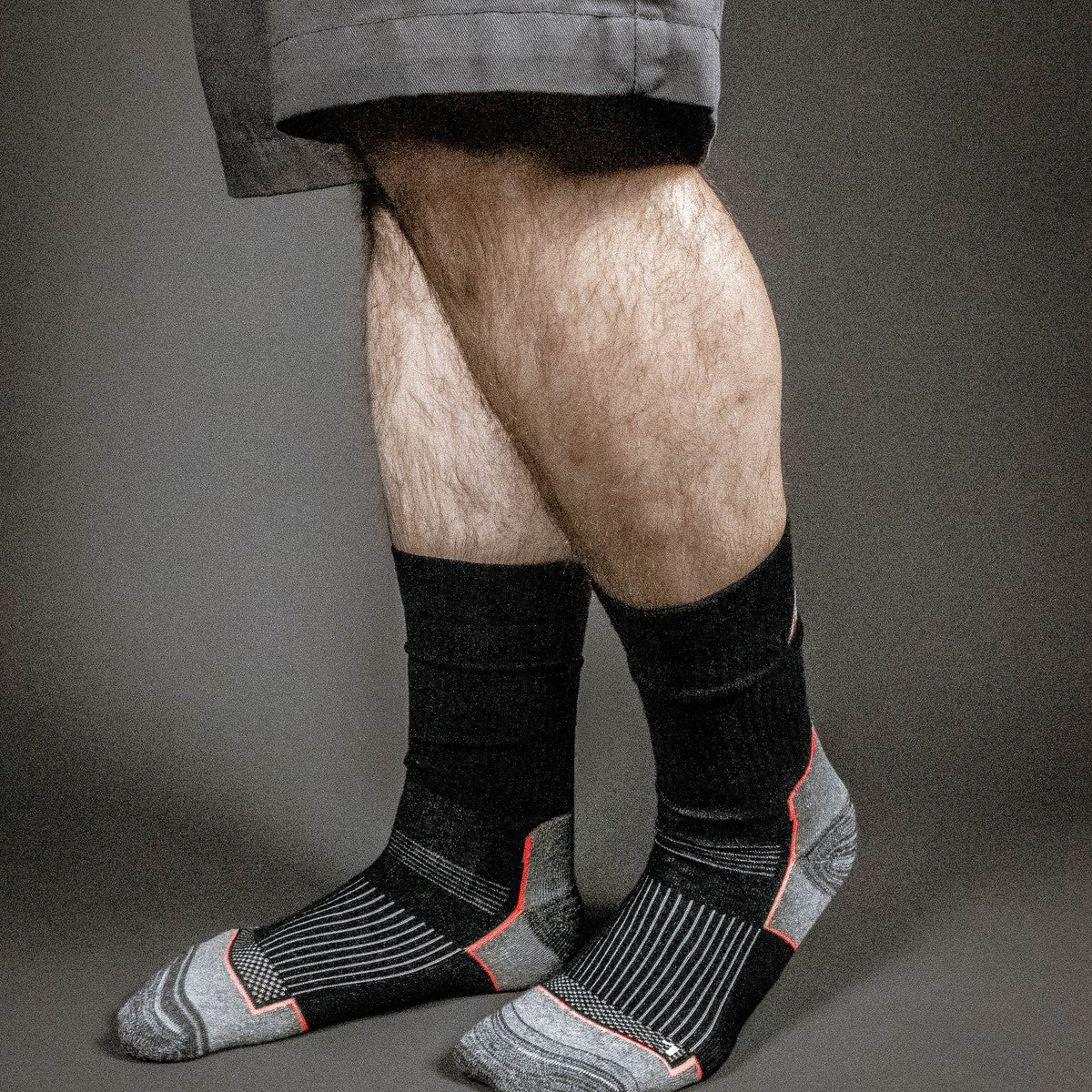 Chaussettes NITRAS All Season, noir / gris