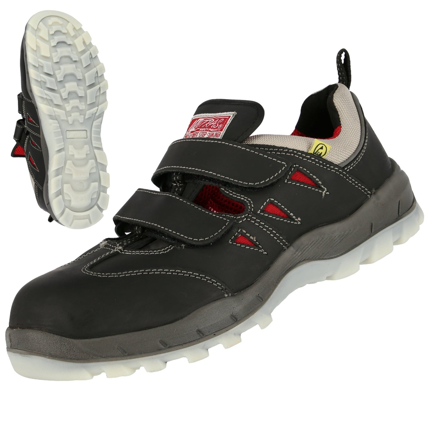 NITRAS SPORT STEP SA, sandales de sécurité S1P, noires