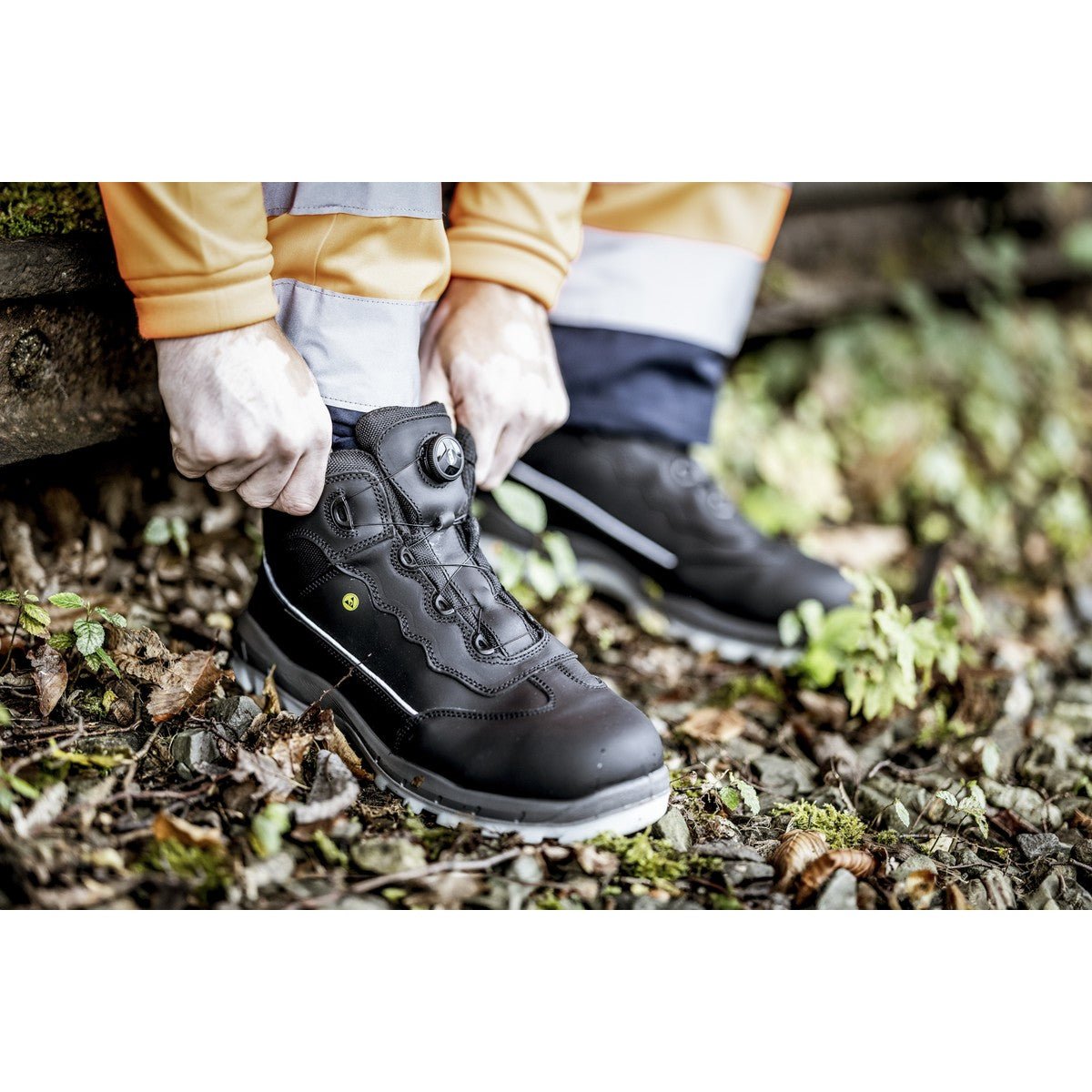 NITRAS SPORT STEP MID FIT, bottes de sécurité, mi-hauteur, noir