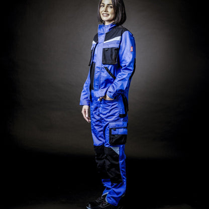 NITRAS MOTION TEX PLUS, veste de travail, bleu roi / noir