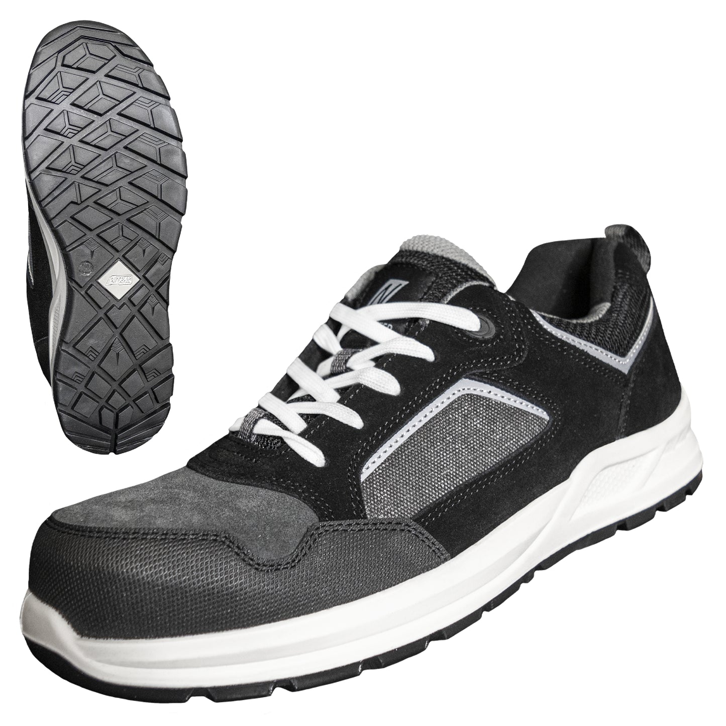 NITRAS CLASSIC STEP, chaussures de sécurité S1P, gris / noir