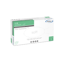 Gants d'examen MaiMed-soft en latex, non stériles, poudrés, 100 pièces/boîte